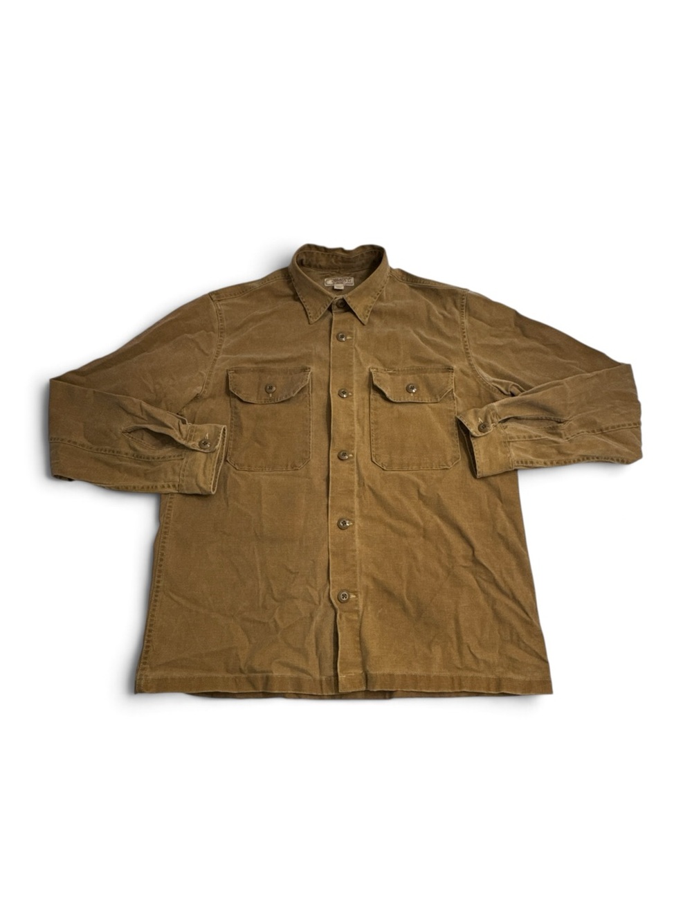 Wallace Barnes Shirt Medium Duck Canvas Chore Jacket Button Front Barn Coat